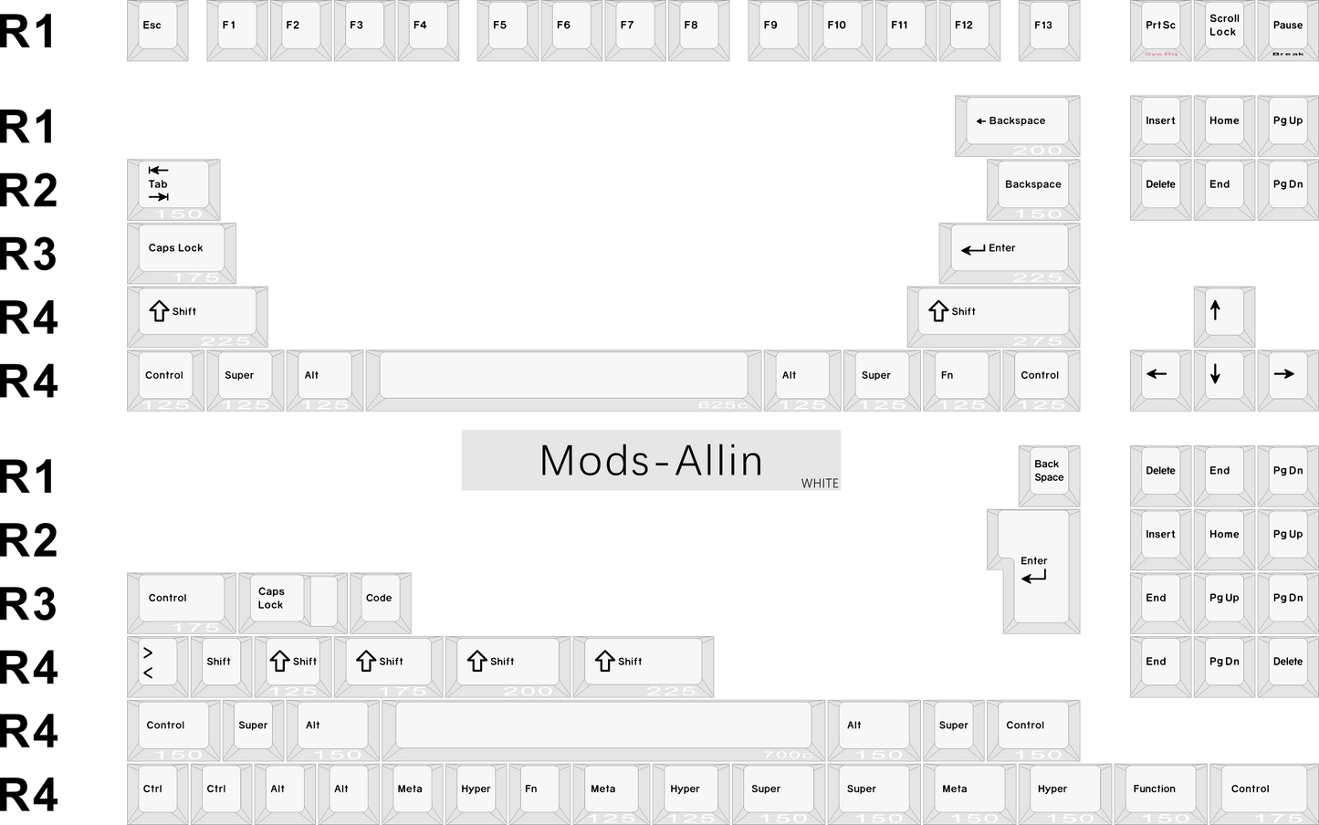 JP Black + All Mods White Combo